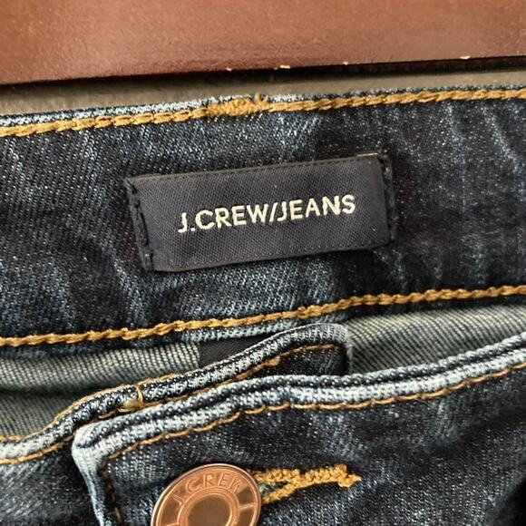 J. Crew Dark Wash Curvy Toothpick Raw Hem Jeans - Denim - 30 - Picture 12 of 12